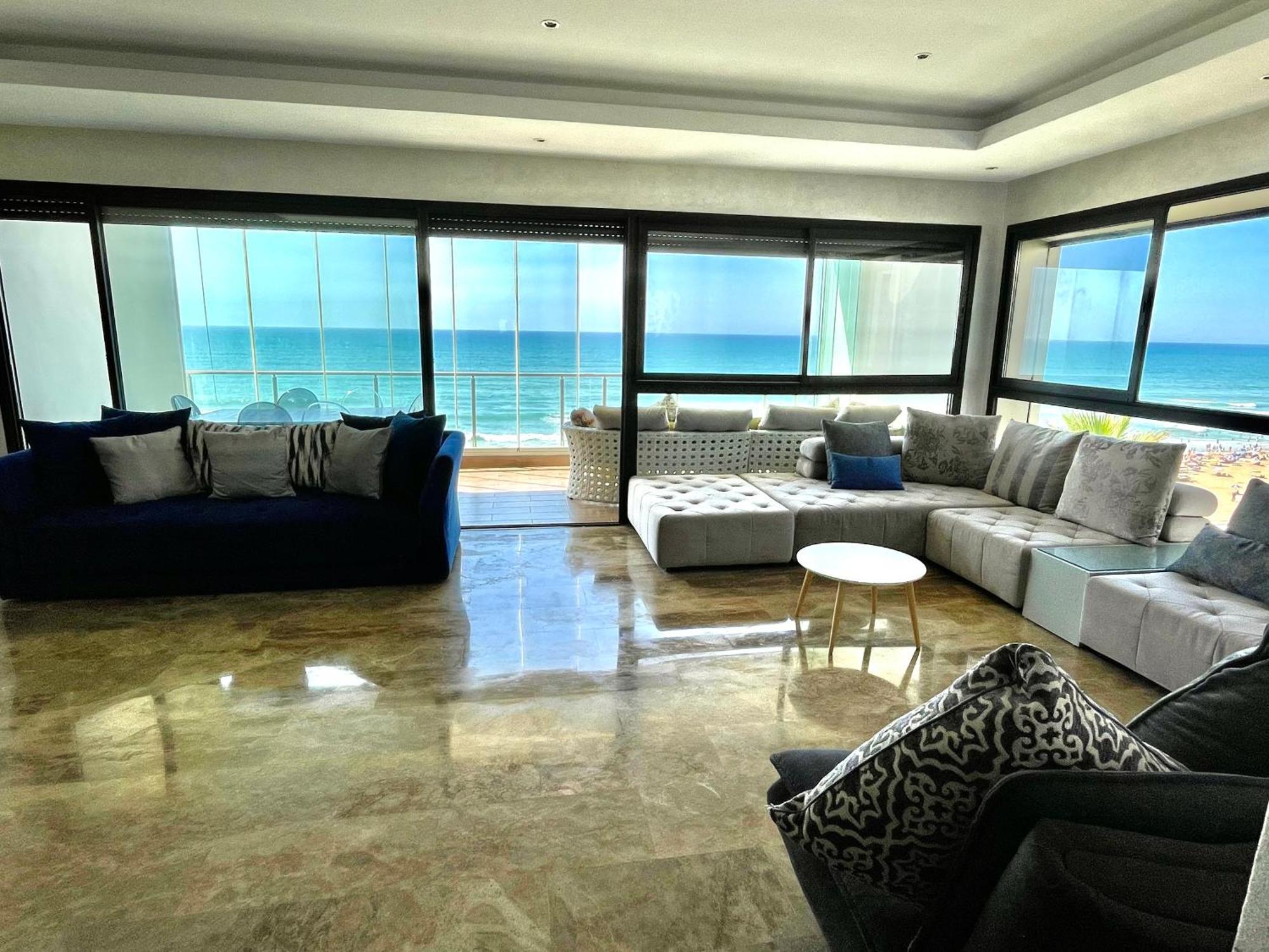 Appart De Luxe Front De Mer Prestigia Plage Des Nations Salé Esterno foto